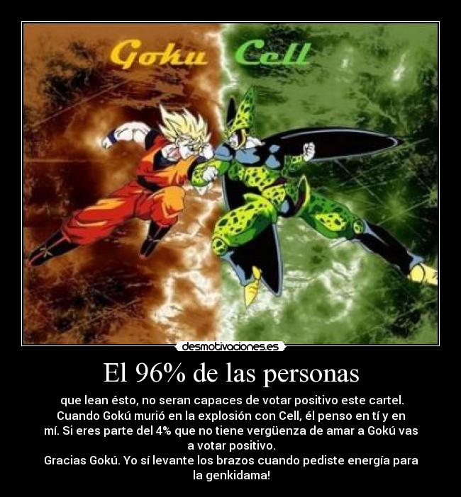 El 96% de las personas -