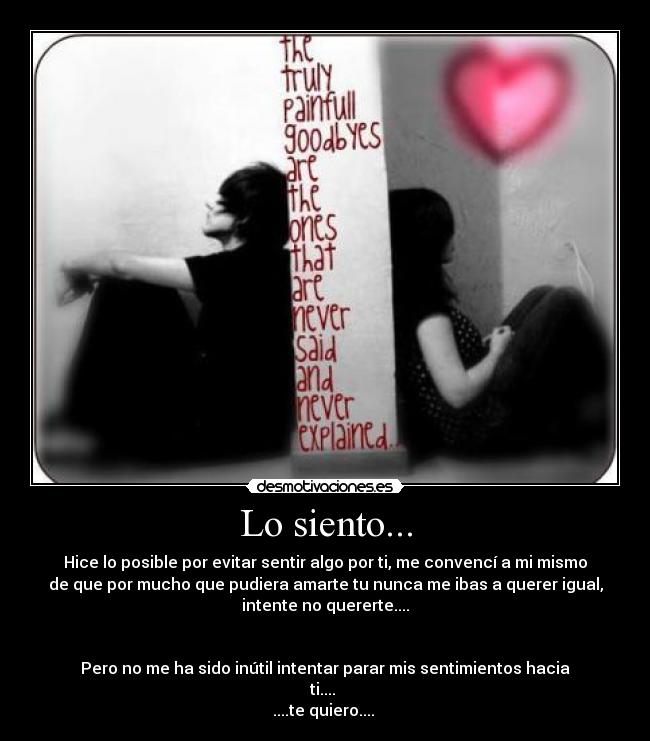 carteles sorry love you desmotivaciones