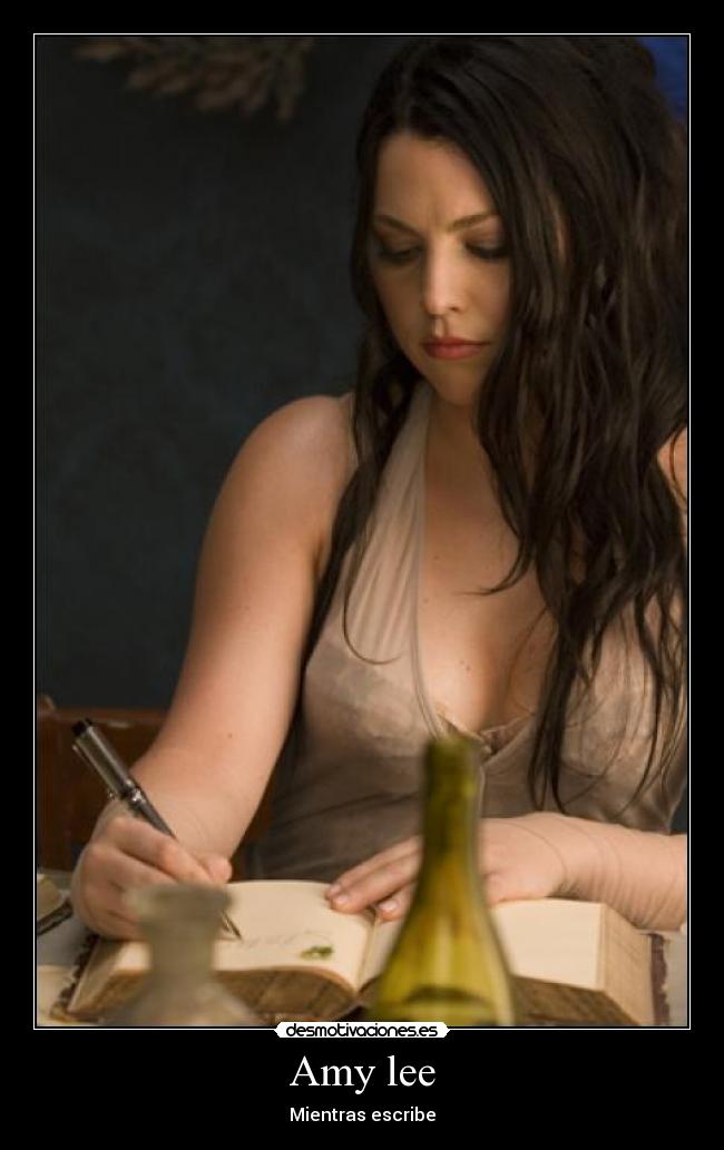 Amy lee - Mientras escribe