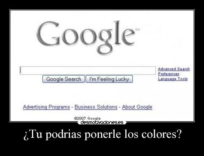 ¿Tu podrias ponerle los colores? -