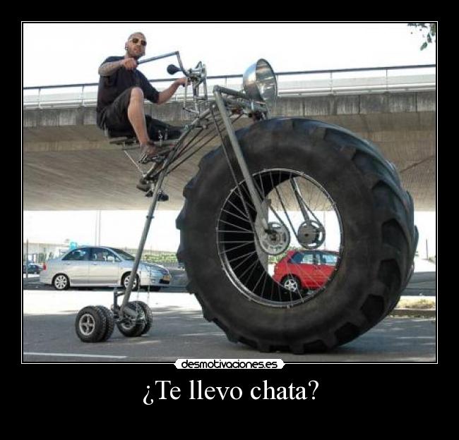 ¿Te llevo chata? -