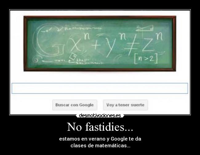 No fastidies... - 