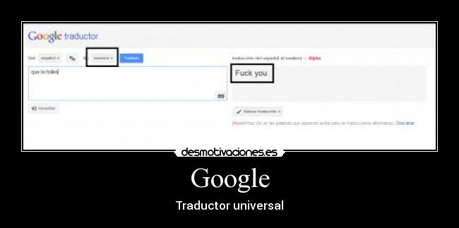 Google - Traductor universal
