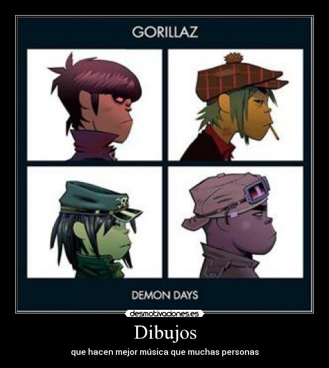 carteles gorilaz desmotivaciones