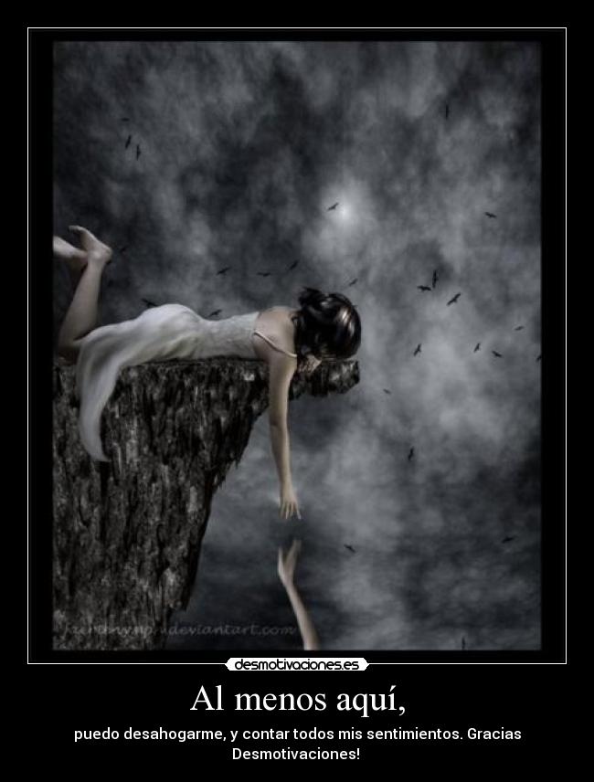 Al menos aquí, - 
