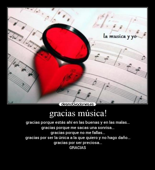 gracias música! -