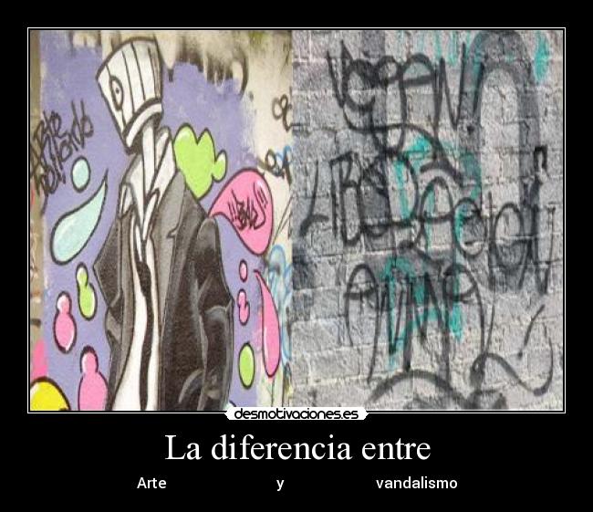 La diferencia entre -