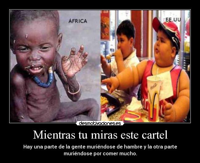 Mientras tu miras este cartel -