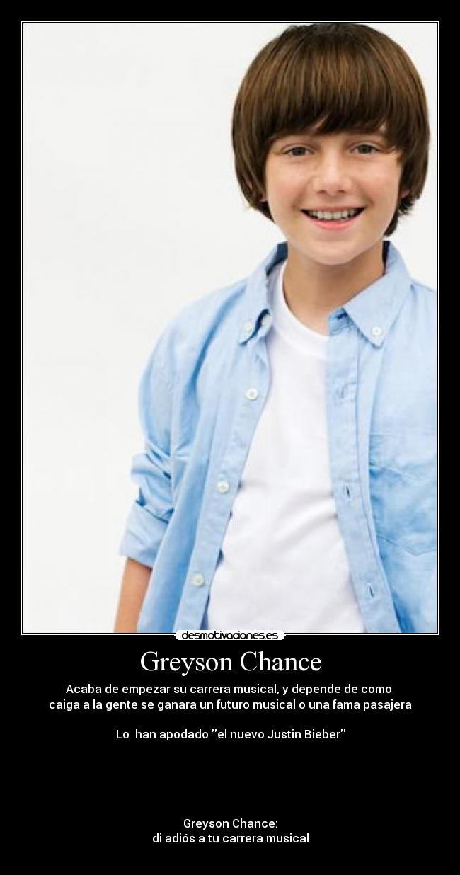 carteles greyson chance desmotivaciones
