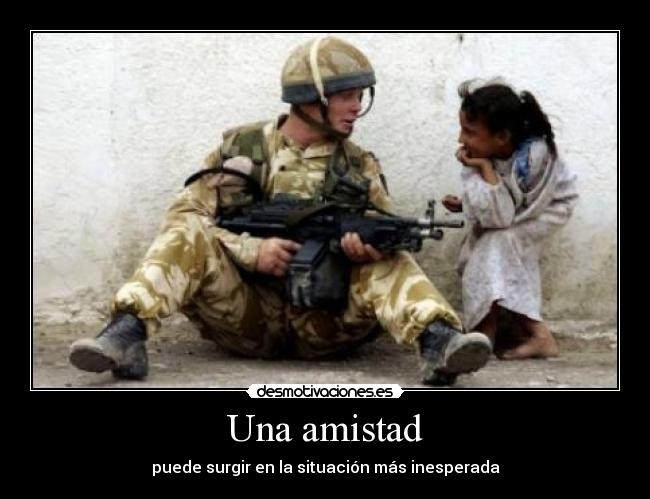 Una amistad - puede surgir en la situación más inesperada