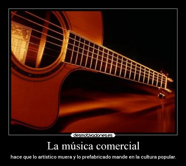 La música comercial -