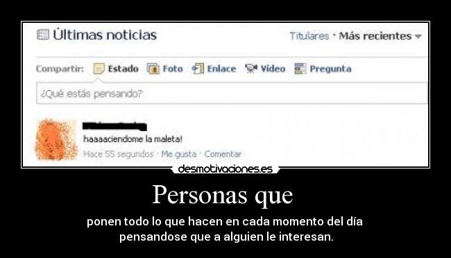 Personas que  - 