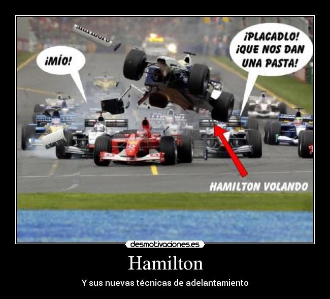 Hamilton - Y sus nuevas técnicas de adelantamiento