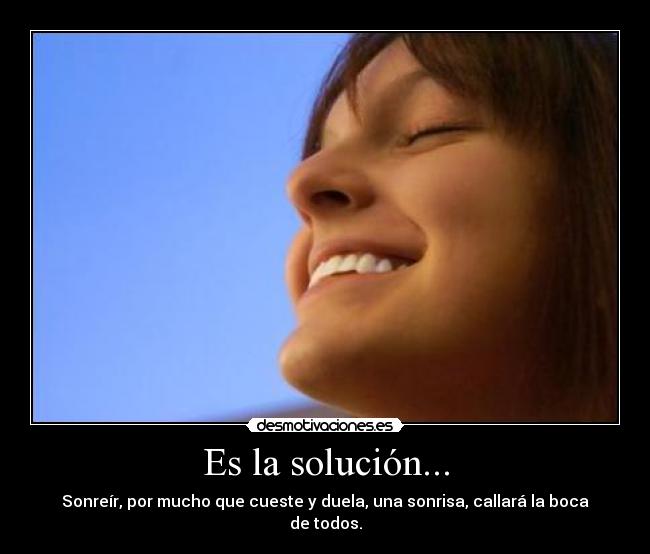 Es la solución... -