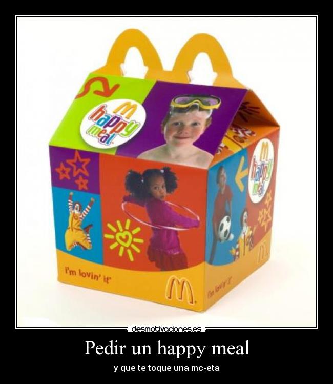 Pedir un happy meal -