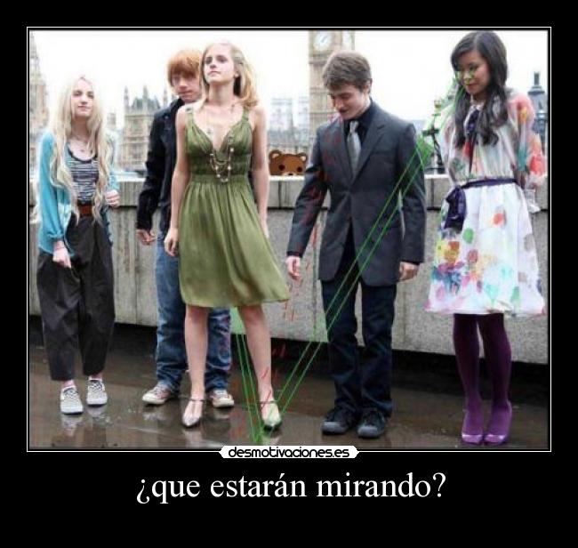 ¿que estarán mirando? -