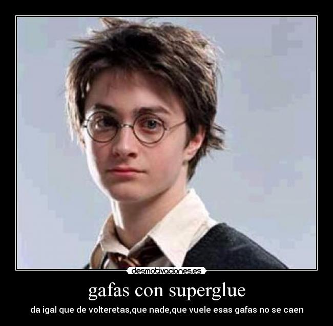 gafas con superglue - 