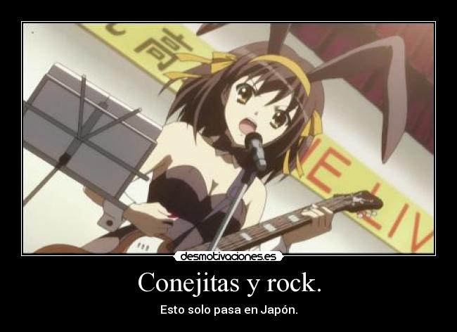 Conejitas y rock. - Esto solo pasa en Japón.