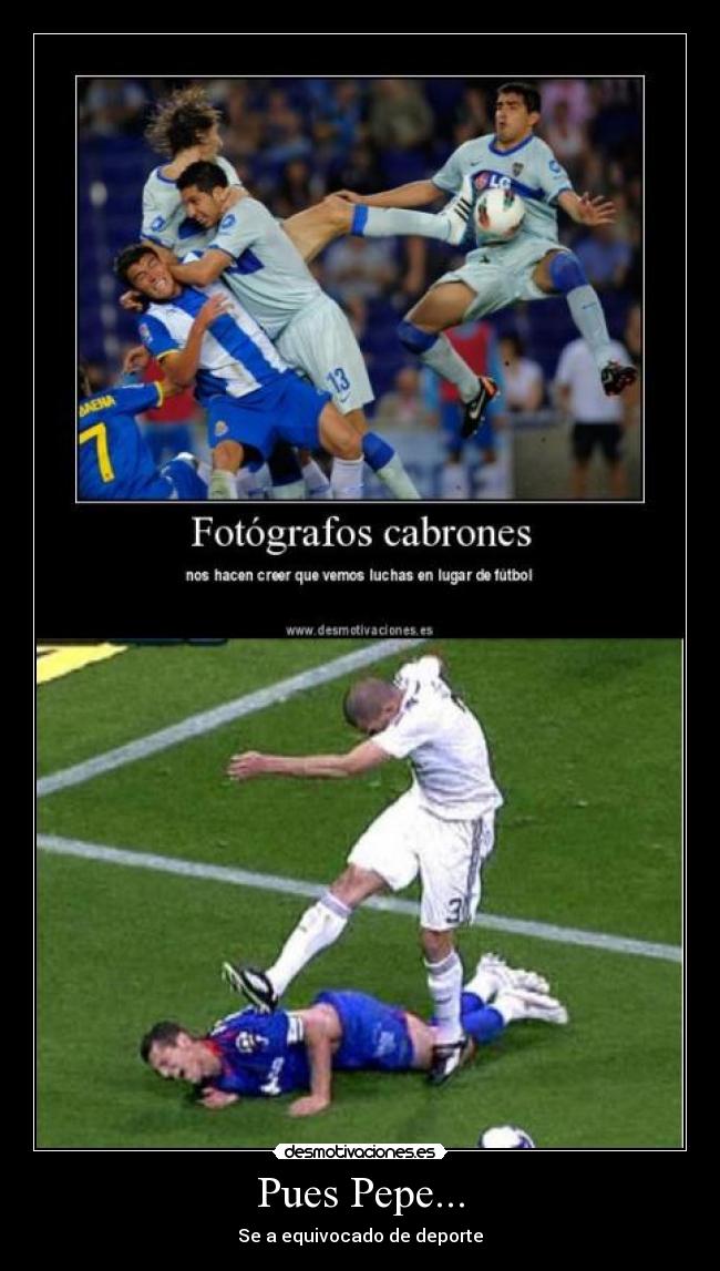 Pues Pepe... - Se a equivocado de deporte