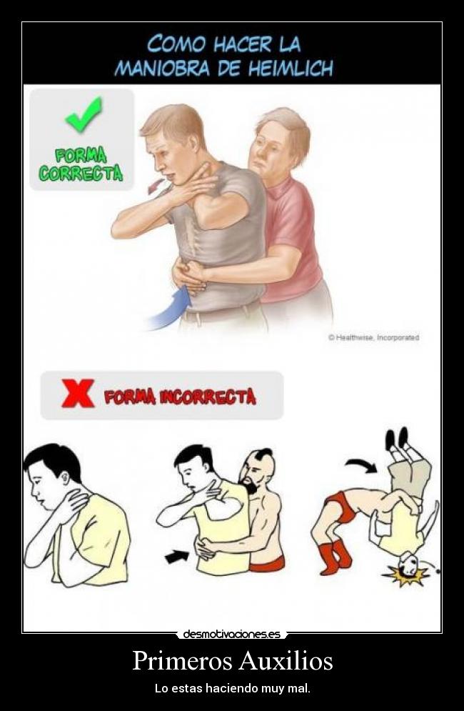 Primeros Auxilios - Lo estas haciendo muy mal.