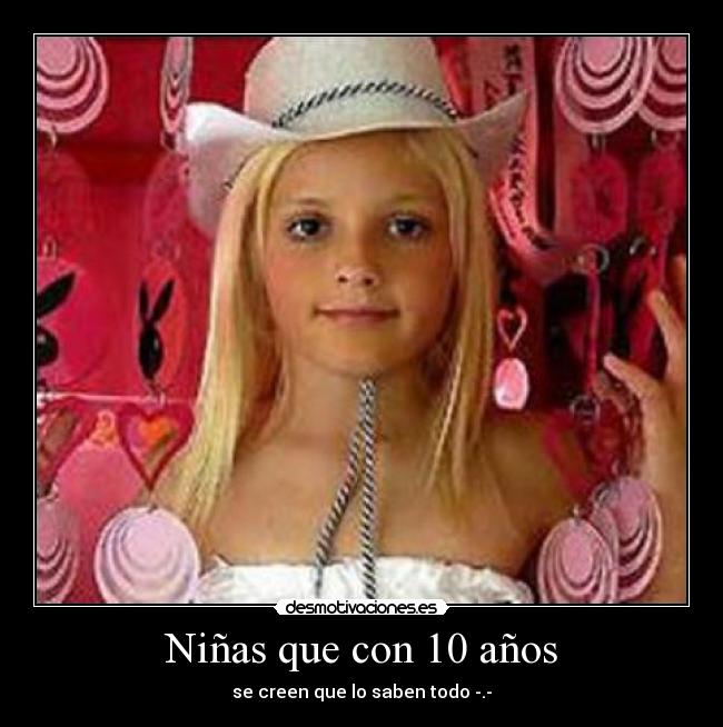 Niñas que con 10 años - 