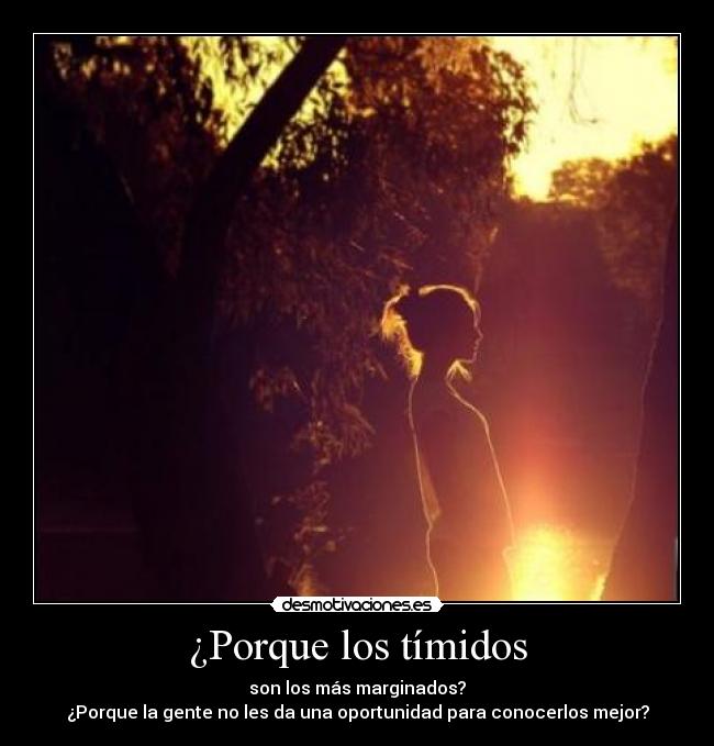 ¿Porque los tímidos -