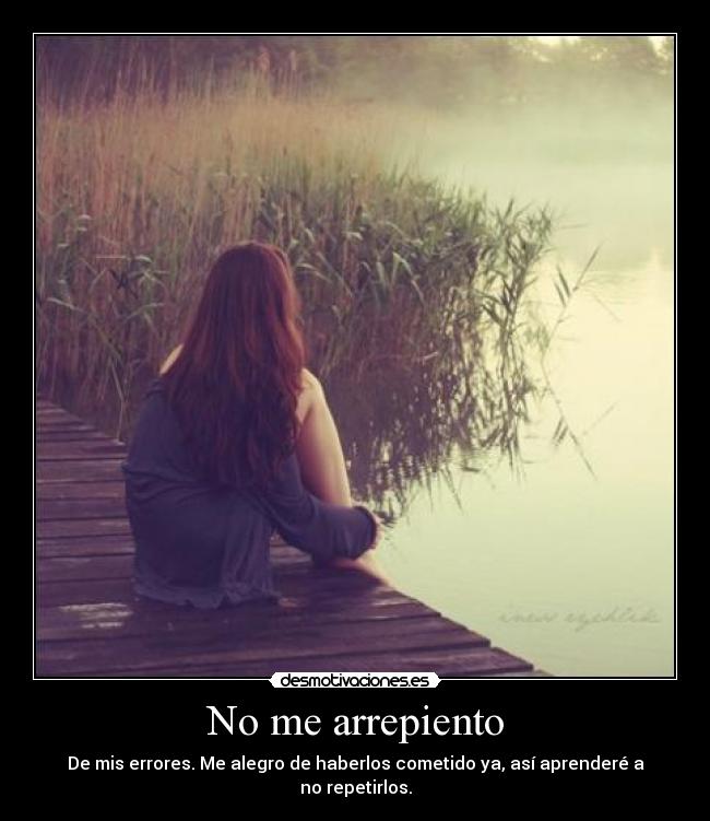No me arrepiento -