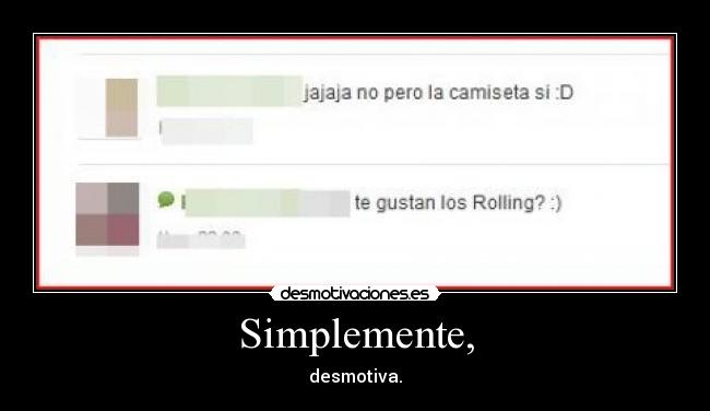 Simplemente, -