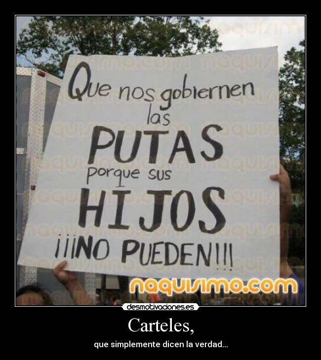 Carteles, -