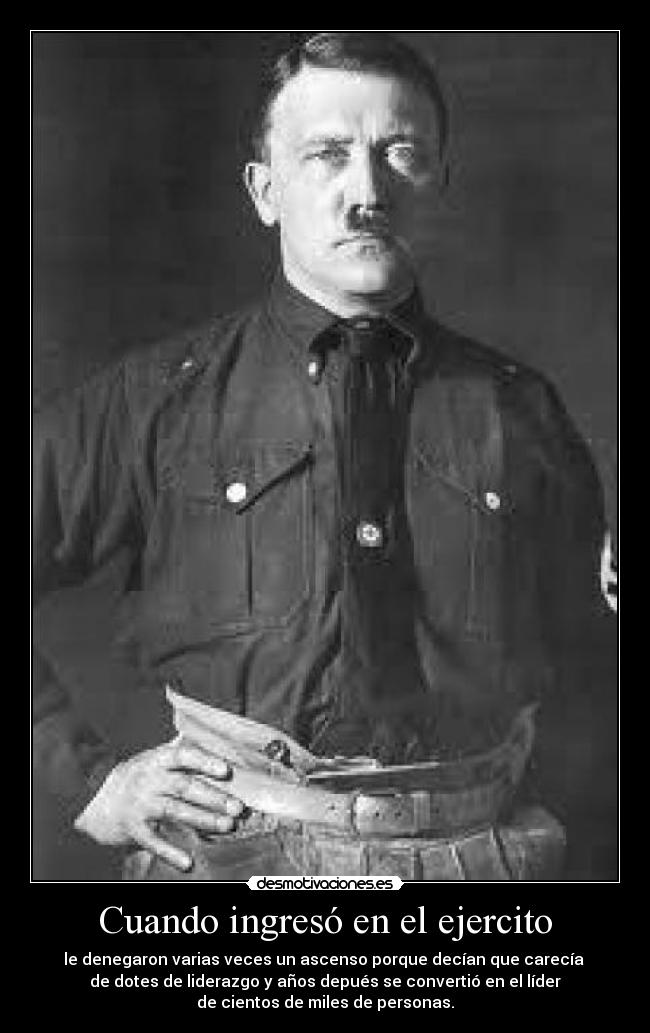 Cuando ingresó en el ejercito -