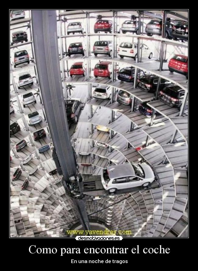 Como para encontrar el coche - En una noche de tragos
