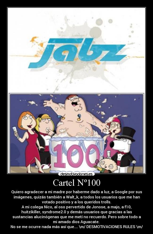 Cartel Nº100 -