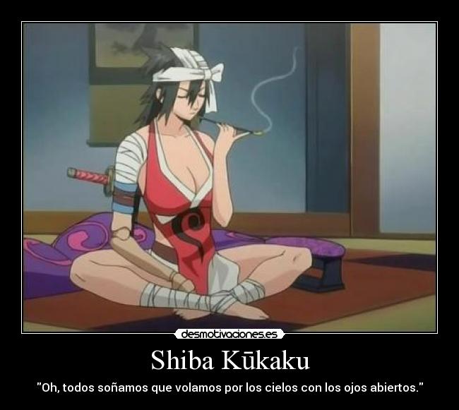 Shiba Kūkaku - Oh, todos soñamos que volamos por los cielos con los ojos abiertos.