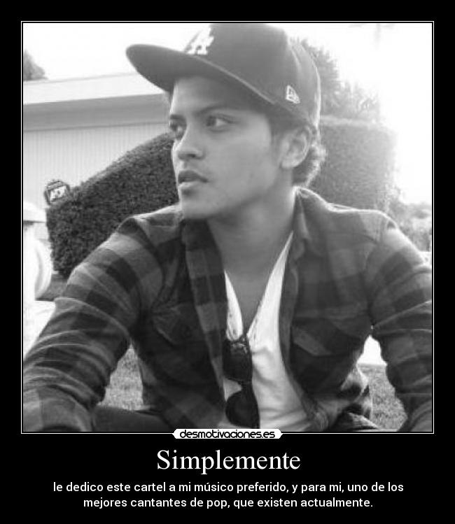 carteles bruno mars cantante pop desmotivaciones