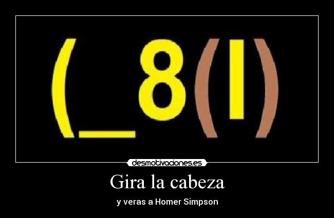 Gira la cabeza - y veras a Homer Simpson