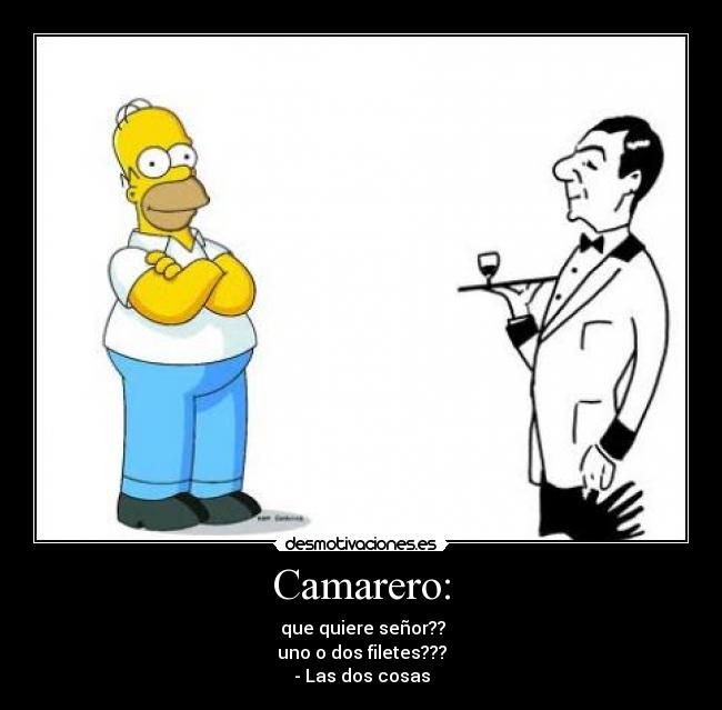 Camarero: -