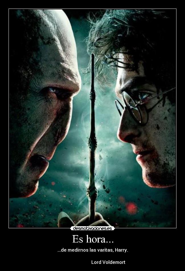 carteles hora medirnos varitas harry desmotivaciones