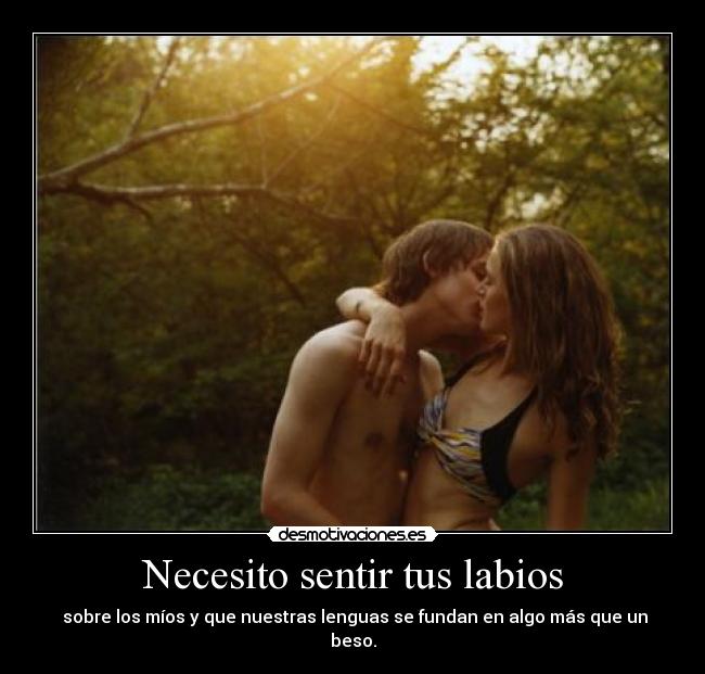 carteles beso labios lengua sentir desmotivaciones