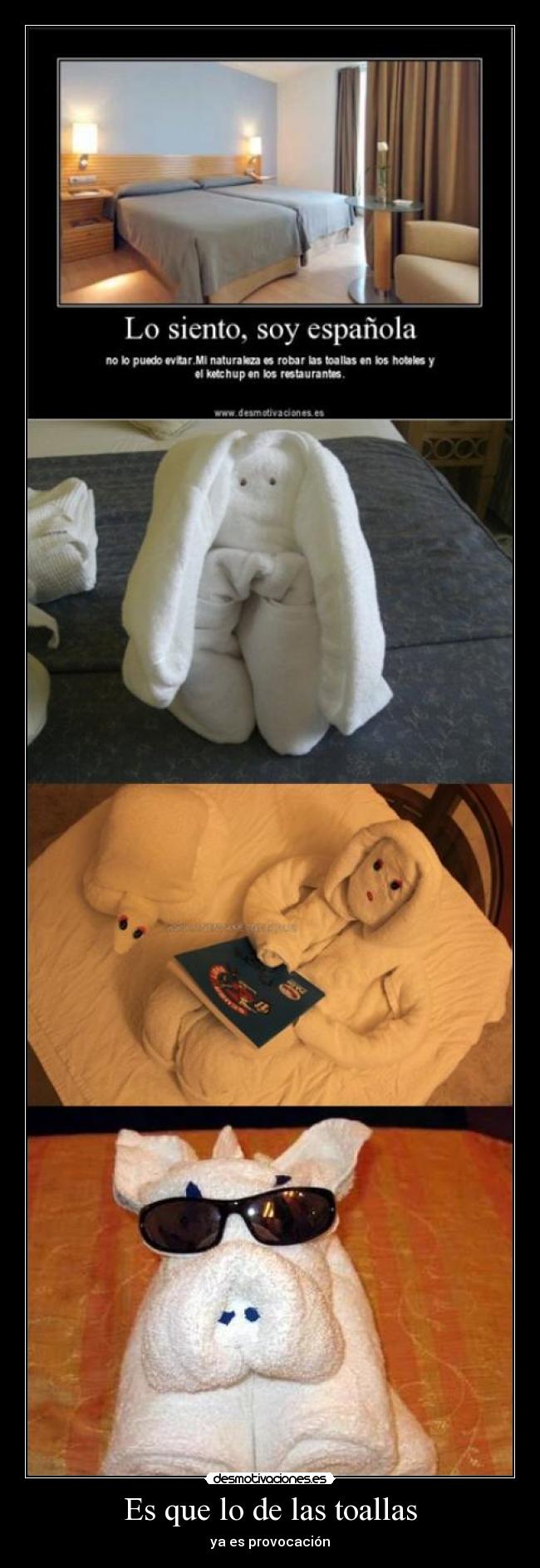 Es que lo de las toallas -