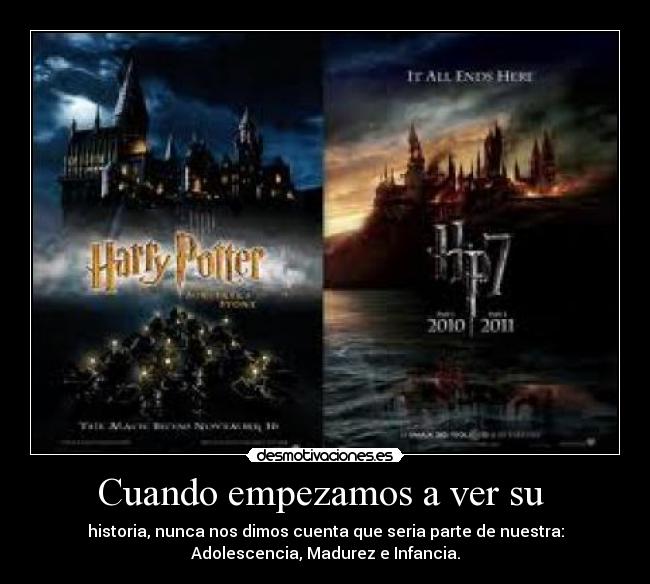 Cuando empezamos a ver su - historia, nunca nos dimos cuenta que seria parte de nuestra:
Adolescencia, Madurez e Infancia.