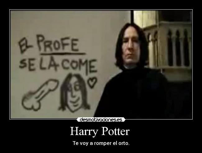 Harry Potter - Te voy a romper el orto.