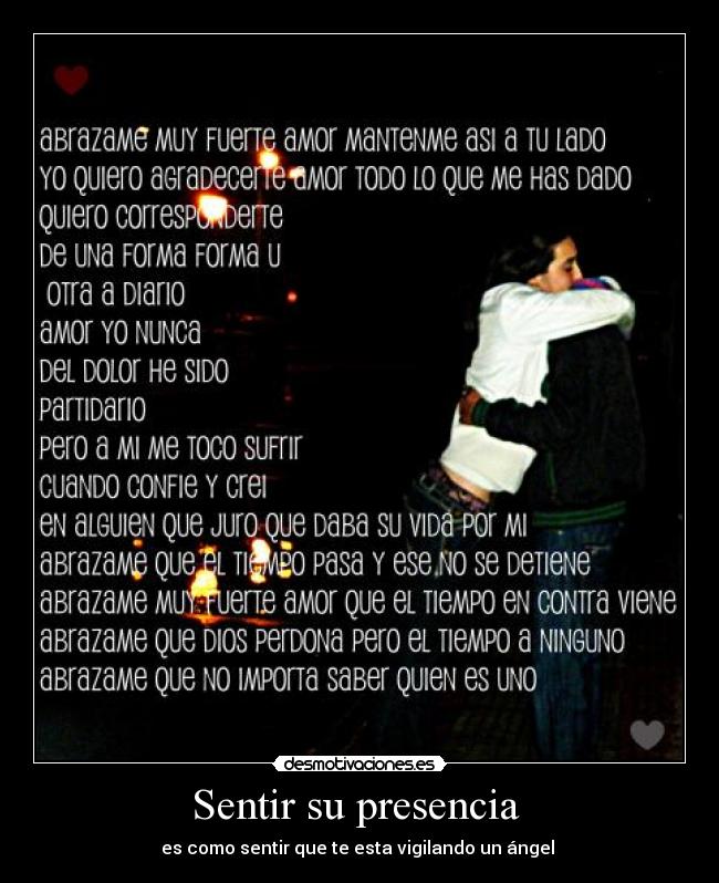 Sentir su presencia -