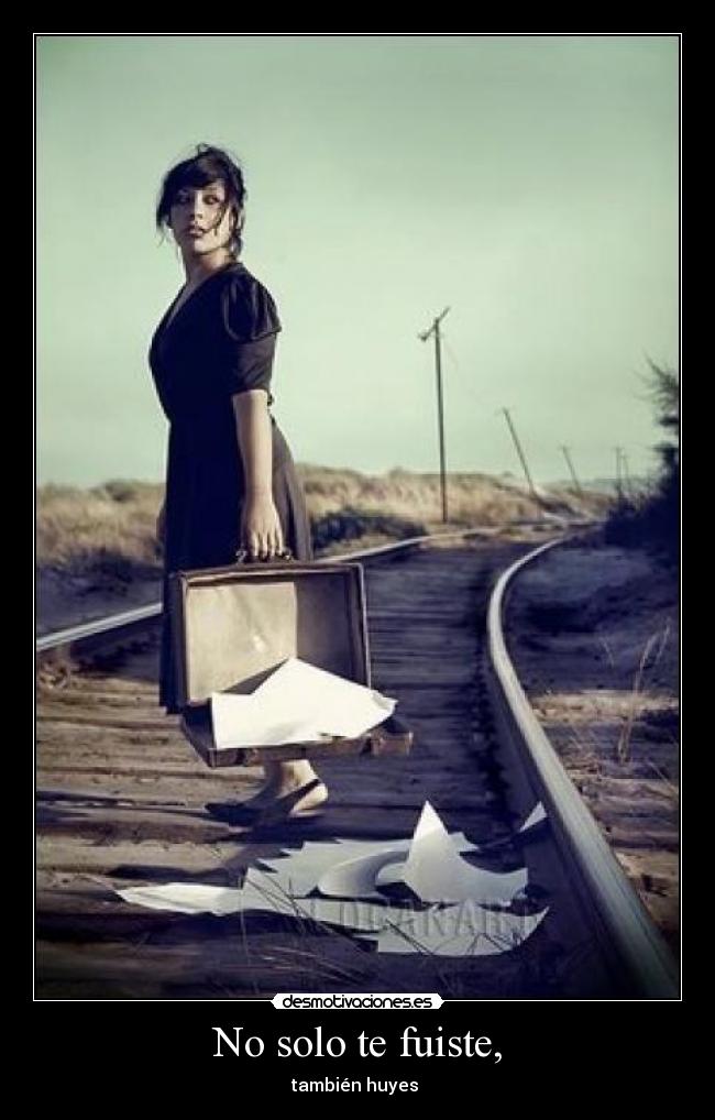 No solo te fuiste, - 