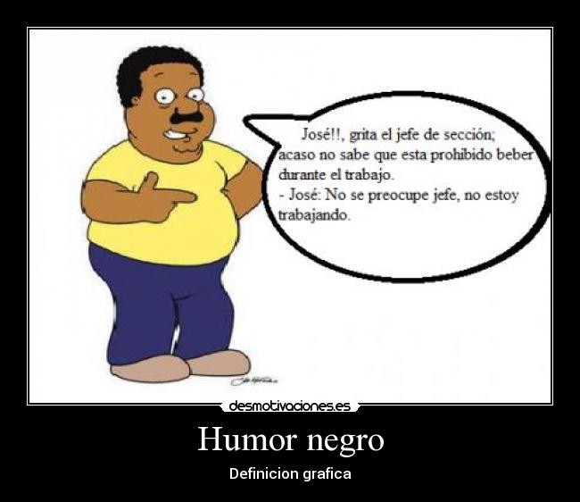 Humor negro - Definicion grafica