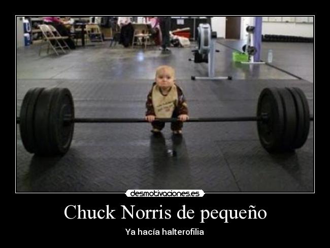 Chuck Norris de pequeño -