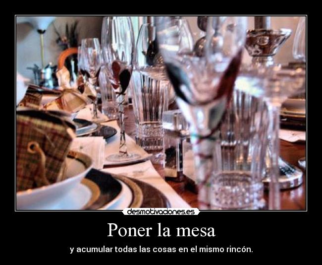 Poner la mesa - 