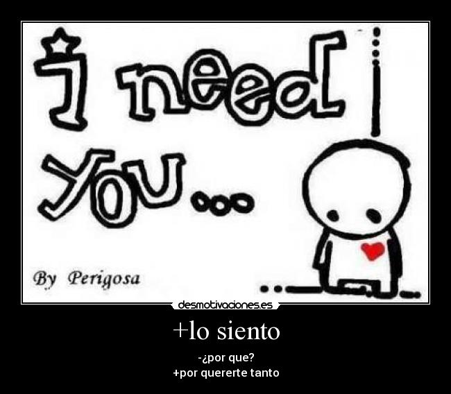 +lo siento - 