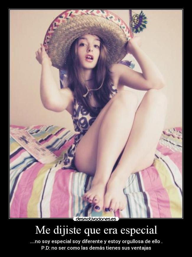 Me dijiste que era especial - 