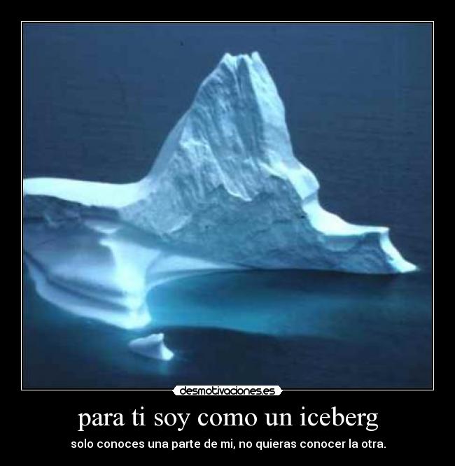 carteles iceberg desmotivaciones