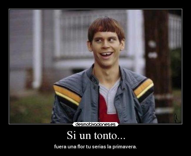 Si un tonto... - fuera una flor tu serias la primavera.